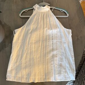 NWT Loft Elegant cream/gold Halter Top